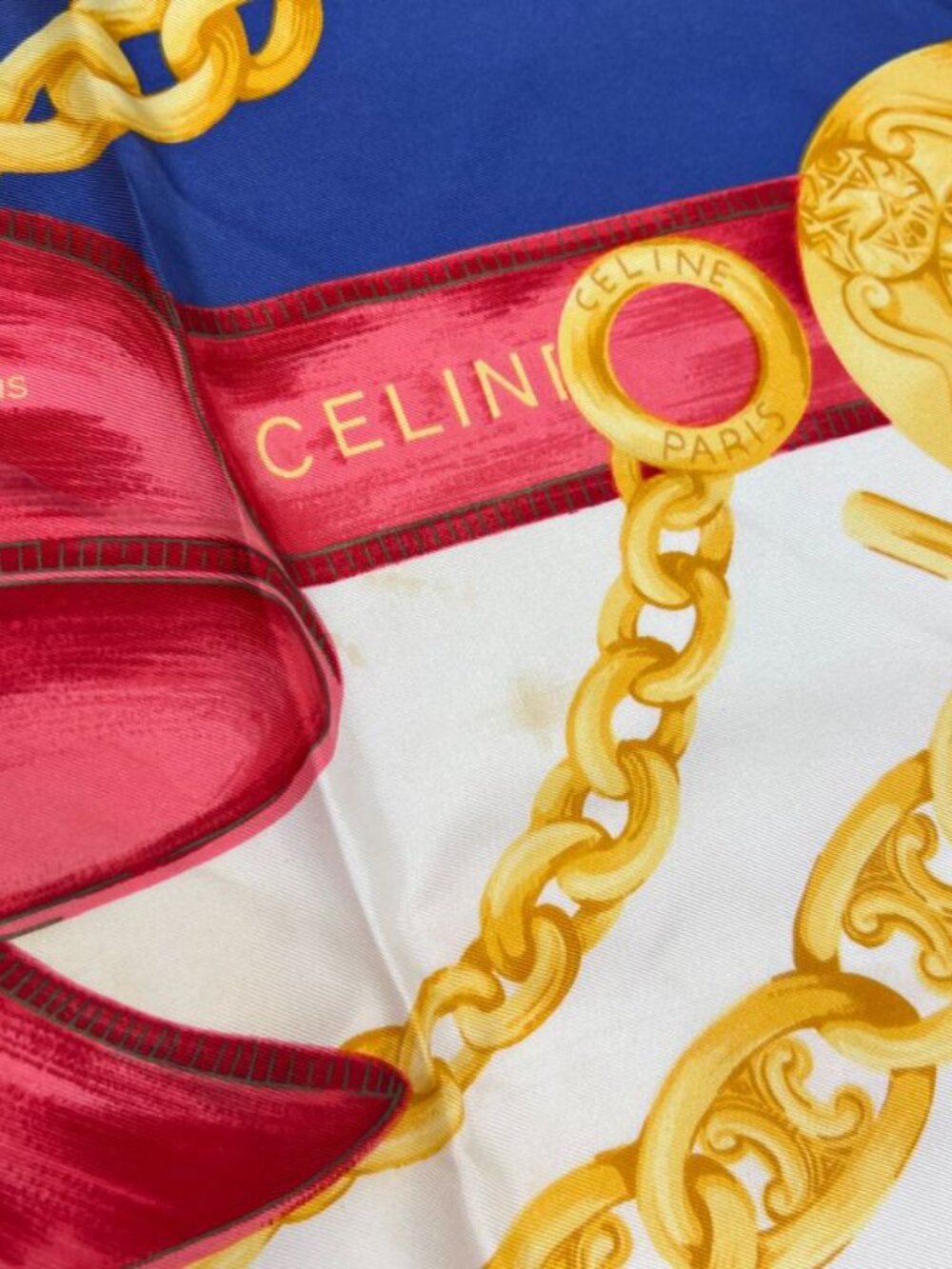 Celine Scarf Silk Multicolor Vintage - Picture 14 of 16